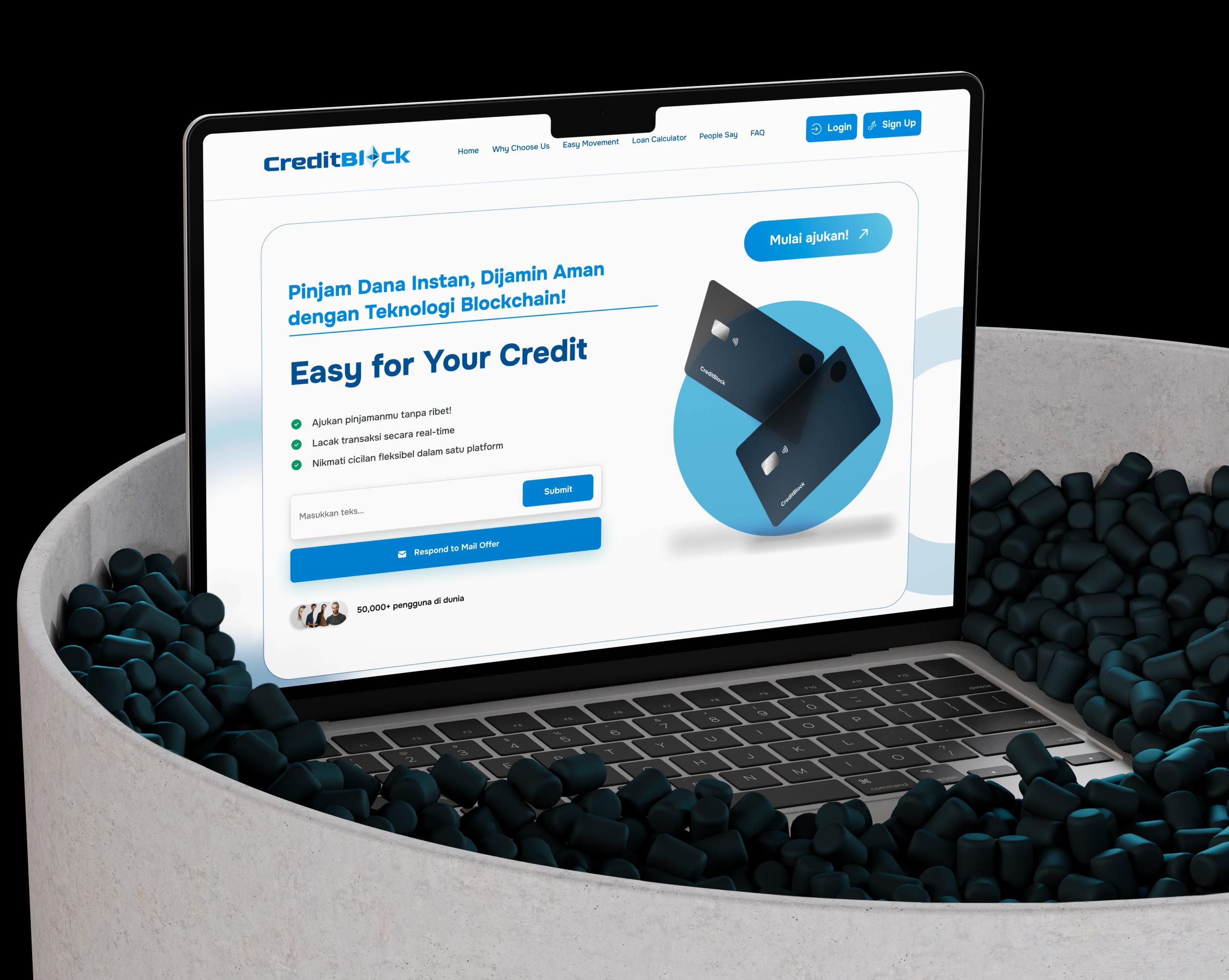 CreditBlock Web3 Lending Platform Dashboard